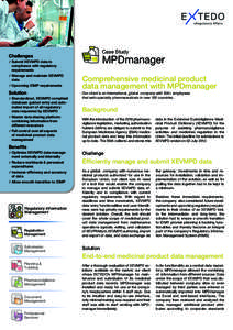 Case Study  Challenges MPDmanager