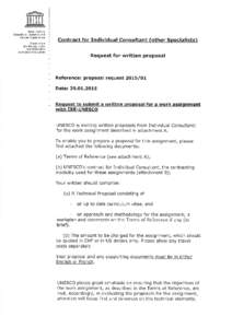 Attachment A Terms of Reference 1. Background and Objective:  A large number of countries both developed and developing request the International Bureau