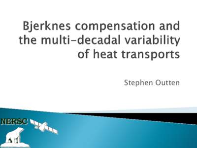 Bjerknes compensation and the multi-decadal variability of heat transports