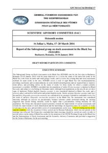 GFCM:SAC16/2014/Inf.17 GENERAL FISHERIES COMMISSION FOR THE MEDITERRANEAN COMMISSION GÉNÉRALE DES PÊCHES POUR LA MÉDITERRANÉE