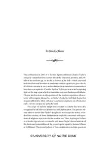 Colorado-00intro_Layout[removed]:32 PM Page 1  Introduction S The publication in 2007 of A Secular Age reconfirmed Charles Taylor’s