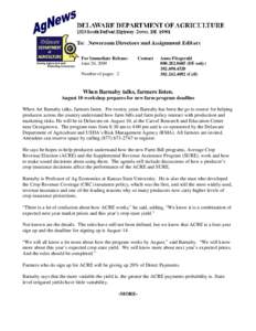 For Immediate Release: June 26, 2009 Number of pages: 2 Contact