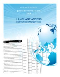 State Bar of Michigan  JUSTICE INITIATIVES SUMMIT 2014  Keynote Speaker
