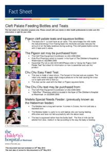 Haberman Feeder / Nipple / Cleft lip and palate / Cleft / Baby bottle / Anatomy / Infant feeding / Biology