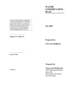 Microsoft Word - Final Water Conservation Plan - May 2009.doc