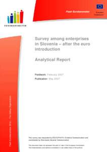 The Gallup Organization, Hungary  Flash EB No 201a – Survey among Enterprises in Slovenia Flash Eurobarometer