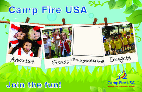 Camp Fire USA  A dve nt u re Fri e n d s