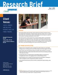 Research Brief  May 1, 2013 Publication #[removed]Client