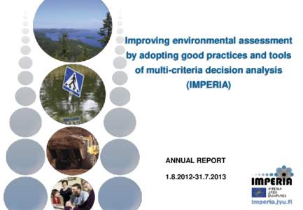 Improving environmental assessment by adopting good practices and tools of multi-criteria decision analysis