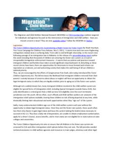 Immigration to the United States / Family reunification / International adoption / Child protection / Adoption / Human behavior / Structure / Culture / Prucol / Family / Social programs / Foster care