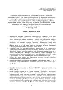 Microsoft Word - Załacznik nr 1 do Z2015r. Zielone Stypendia - regulamin stypen..doc