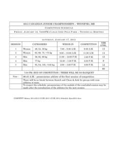 Asian Weightlifting Championships / World Weightlifting Championships