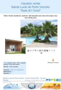 ,  Vacation rental Sainte Lucie de Porto Vecchio 