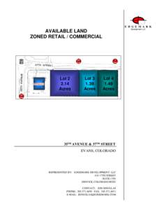 E D G E M A R K Development LLC AVAILABLE LAND ZONED RETAIL / COMMERCIAL