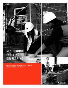 responding evolving developing Defence Cons truc tion[removed]limited Annual Report 2007–2008