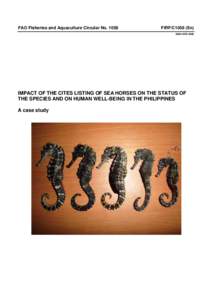 A Policy Analysis for Seahorse Conservation in the Philippines