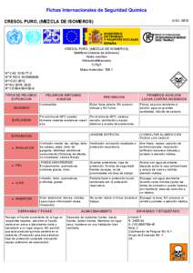 N° CAS[removed]International Chemical Safety Cards (WHO/IPCS/ILO)