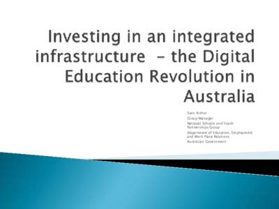 Education in Australia / Education / Digital Education Revolution / Structure / Charter school / Education policy / State school / Welfare state