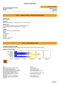 Eutectic Xuper 2240 Hazard Alert Code: HIGH Chemwatch Material Safety Data Sheet Issue Date: 13-Jan-2012 X9317SP