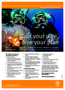 Plan your dive, dive your plan