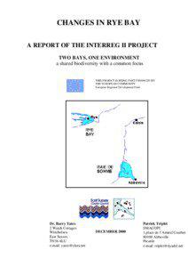 CHANGES IN RYE BAY A REPORT OF THE INTERREG II PROJECT TWO BAYS, ONE ENVIRONMENT