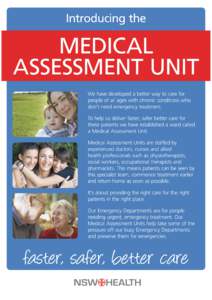 Introducing the Medical Assessment Unit Poster set