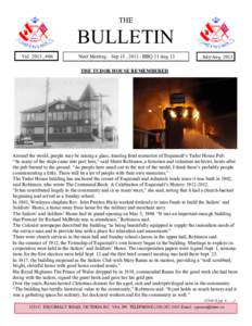 THE  BULLETIN Vol. 2013 , #06  Next Meeting : Sep 15 , [removed]BBQ 11 Aug 13