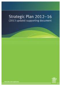 Department of Health  Strategic Plan 2012–[removed]update) supporting document  Great state. Great opportunity.