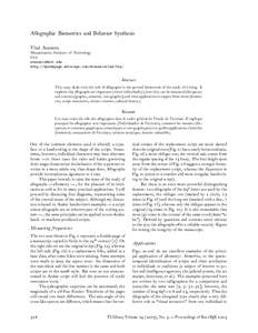 Allographic Biometrics and Behavior Synthesis Vlad Atanasiu Massachusetts Institute of Technology USA [removed] http://mywebpage.netscape.com/atanasiuvlad/frq/