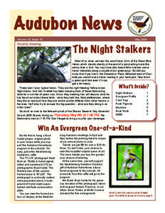 Audubon News Volume 13, Issue 10 Monthly Meeting  May 2008