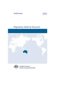 AASB Standard  Regulatory Deferral Accounts AASB 14 June 2014