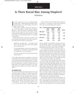**SABR-BRJ 38#2-fall2010-v12:Layout[removed]:36 AM Page 65  UMPIRES Is There Racial Bias Among Umpires? Phil Birnbaum