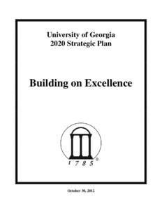 uilding on Excellence: UGA 2020
