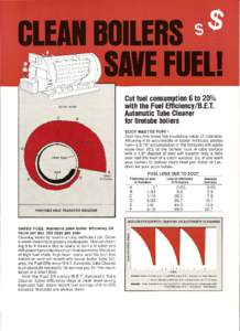 Cut fuel consumption 6 toboiler water C  with the Fuel Efficiency /B.E.T.