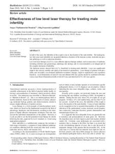 BioMedicine (ISSN)	 June 2018, Vol. 8, No. 2, Article 7, Pages 1-15 DOI: bmdcnReview article