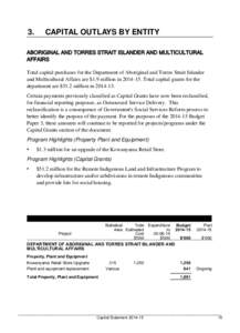 Budget Paper 3 – Capital Statement (Queensland State Budget[removed])