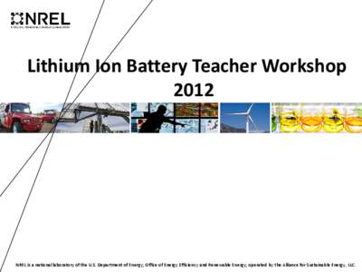 Lithium-Ion Battery Teacher Workshop