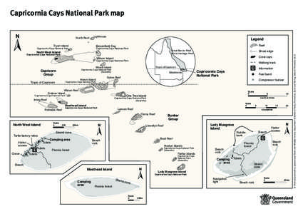 Capricornia Cays National Park map