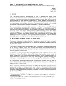 Microsoft Word - Draft OP59 Measurement and management of Loudness in Soundtracks for Television Broadcasting - Issue 1 - July