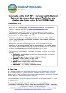 Conservation in Australia / Environment Protection and Biodiversity Conservation Act / Environmental impact assessment / Environmental protection / Government of Australia / Commonwealth of Nations / Environmental planning / Environmental Protection Authority of Western Australia / Environment / Earth / Environmental law