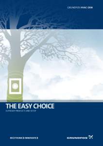 grundfos HVAC OEM  THE EASY CHOICE EuP ready products and setup  WHY WAIT