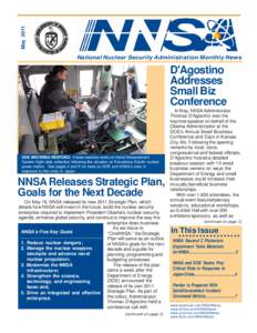 Final Draft May 2011 NNSA NEWS.pmd