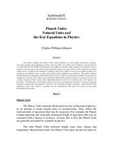 Physical constants / Electromagnetism / Planck units / Planck mass / Planck length / Planck time / Max Planck / Planck current / Planck temperature / Measurement / Physics / Natural units