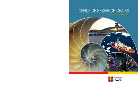 Office of Research Chairs ANNUAL REPORT Table of contents  NSERC-Alcoa Industrial Research Chair