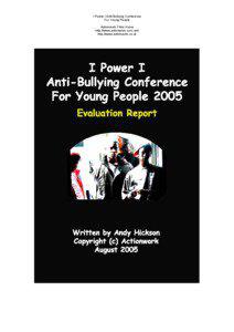 I Power I Anti-Bullying Conference For Young People Actionwork Films Home