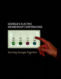 GEORGIA’S ELECTRIC MEMBERSHIP CORPORATIONS Serving Georgia Together  Turning on the lights. Plugging in the coffee maker.