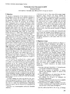 Bulletin American Meteorological  Society The Boundary-Layer Subprogram for GATE  Heinrich Hoeber l