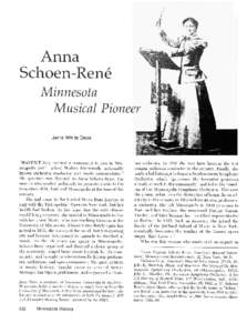 Anna Schoen-Rene, Minnesota musical pioneer /  Janis White Dees.