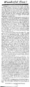 Wonderful  Case ! A strange and wonderful Account of a Rev. and wellbeloved Clergyman in London, who died a few days ago, and remained in that state for eighteen hours, and