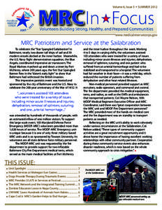 Volume 6, Issue 3  • SUMMER 2012 www.medicalreservecorps.gov